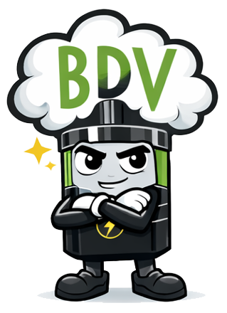 la mascotte de Bulles de Vape présente la marque Citron 50ml – Fuu