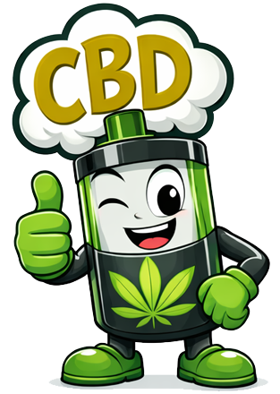 la mascotte de Bulles de Vape présente la marque Hempline