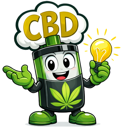 la mascotte de Bulles de Vape présente la marque Adopte du Chanvre