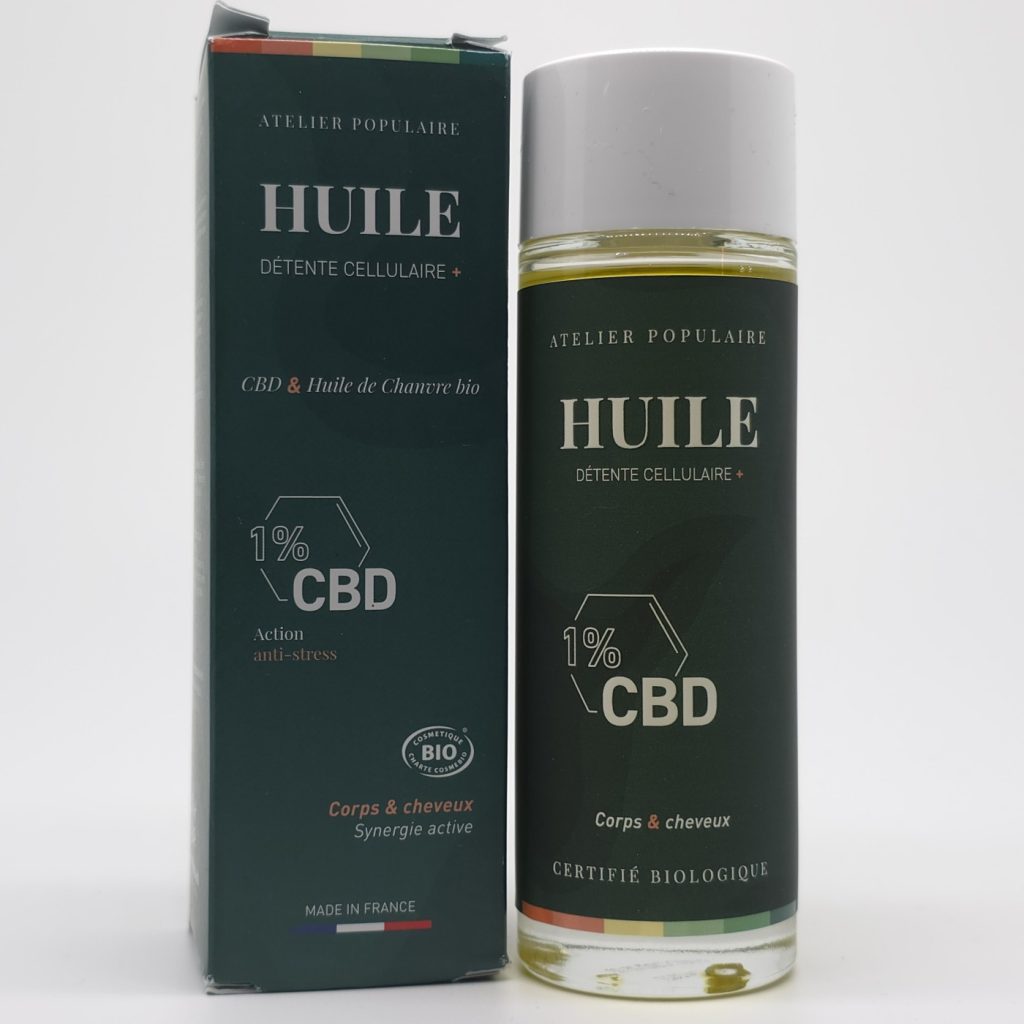 huile detente cellulaire corps et cheveux cbd