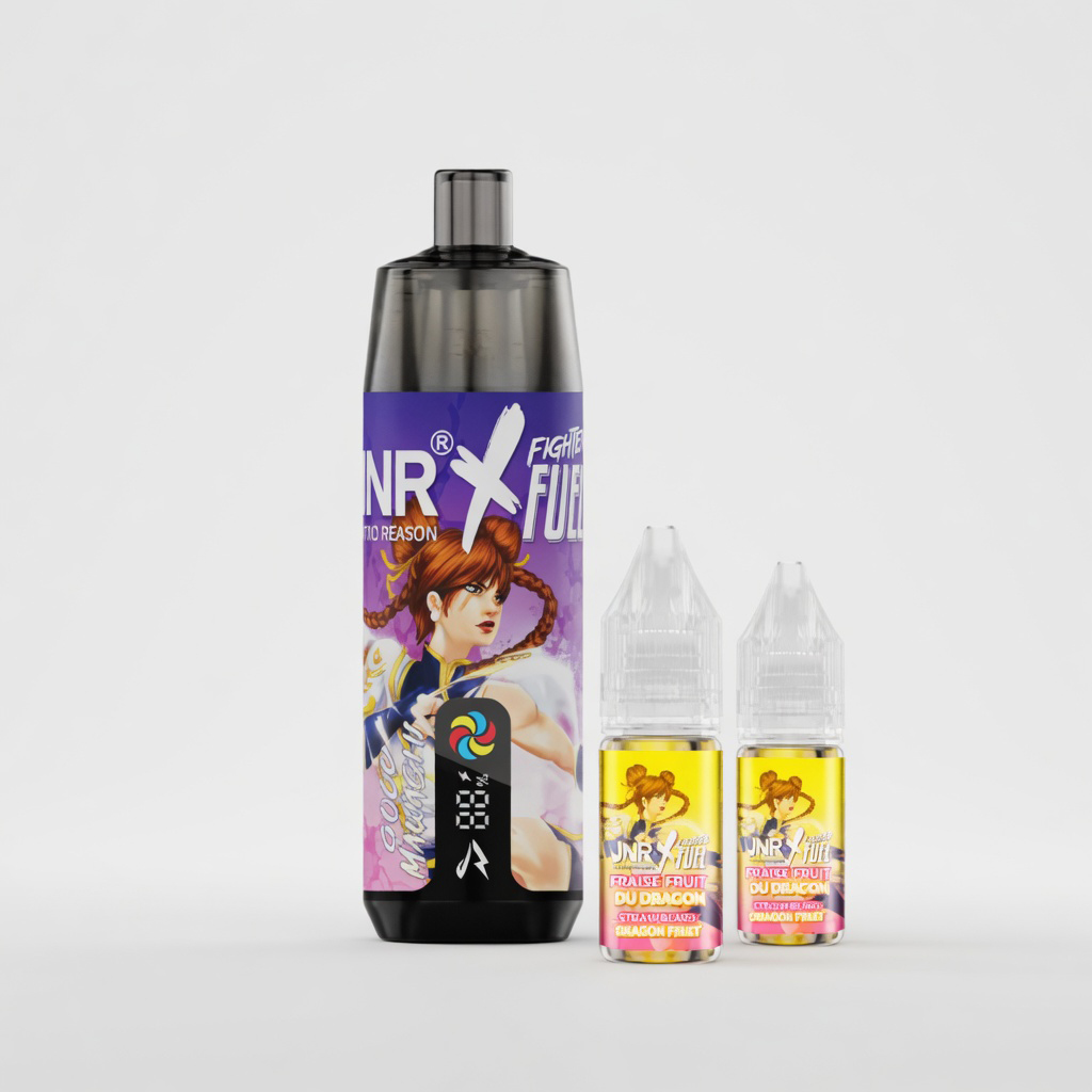 kit shisha plus jnr x fighter fuel 2x10ml 20mg gold mawashi