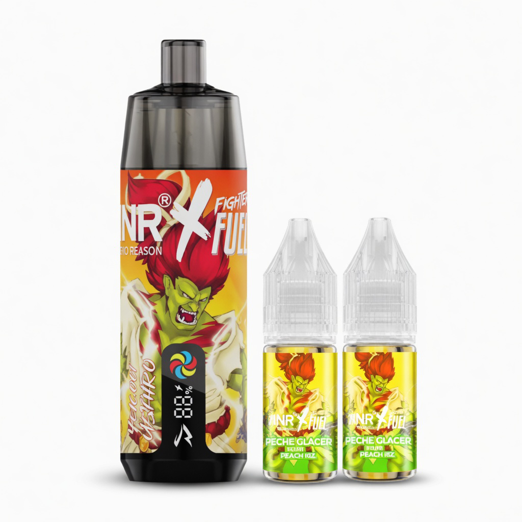 kit shisha plus jnr x fighter fuel 2x10ml 20mg yellow ushiro